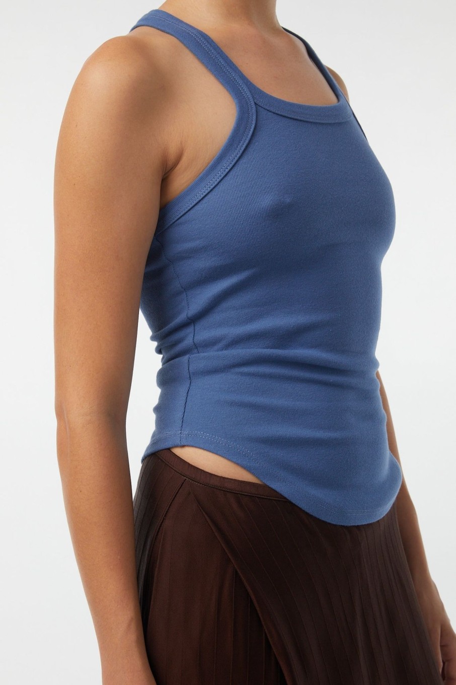 Tops The Line by K | Bruna Tank Top French Blue