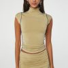 Tops The Line by K | Reese Mock Neck Top Khaki