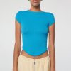 Tops The Line by K | Lavi T-Shirt Electric Turquoise