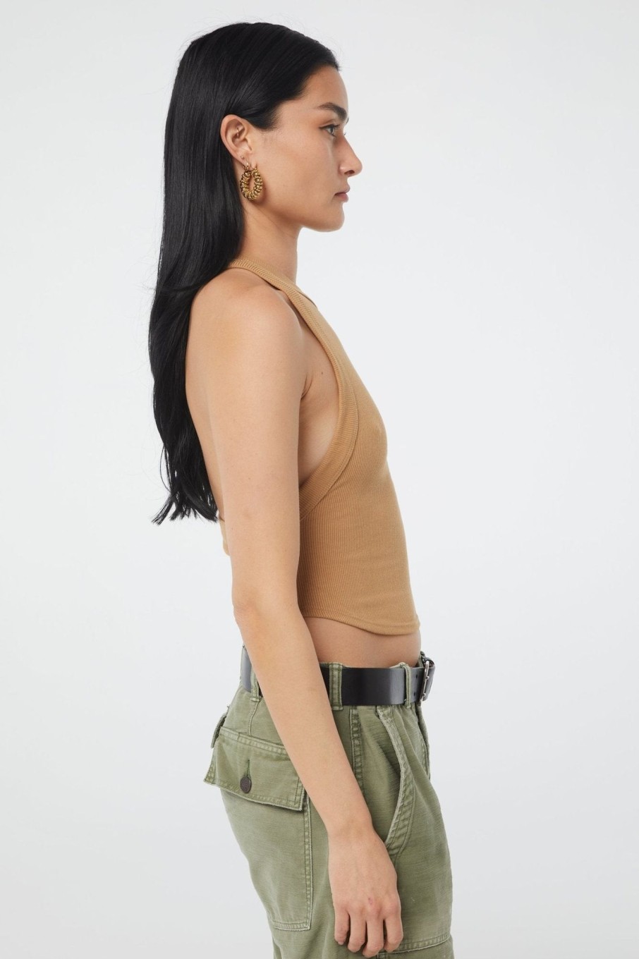 Tops The Line by K | Ximeno Tank Top Camel