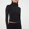 Tops The Line by K | Margaux Turtleneck Top Black