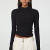 Tops The Line by K | Selma Long Sleeve Top Black