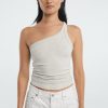 Tops The Line by K | Driss Tank Top Light Heather Grey