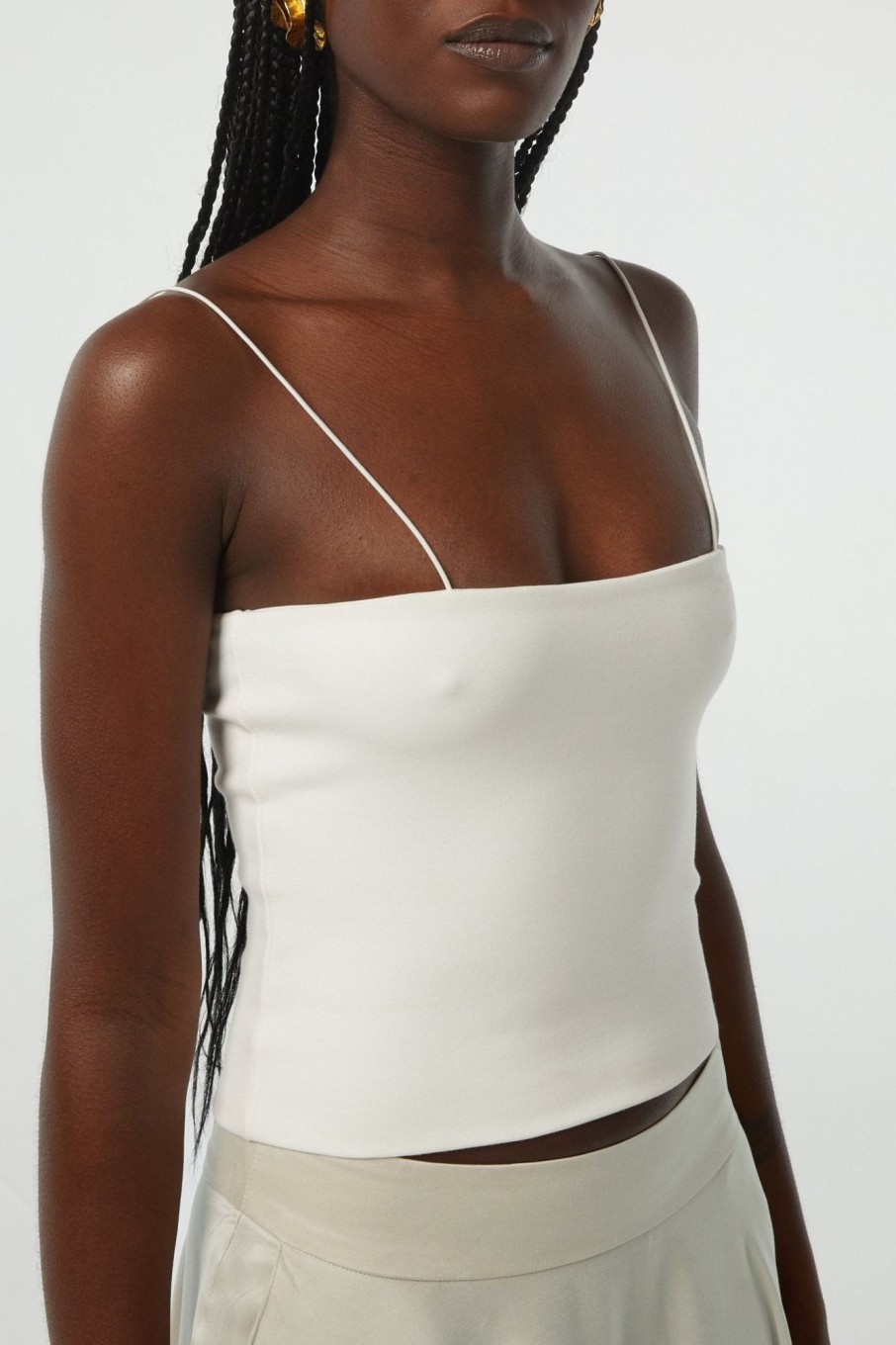 Tops The Line by K | Delfina Top White