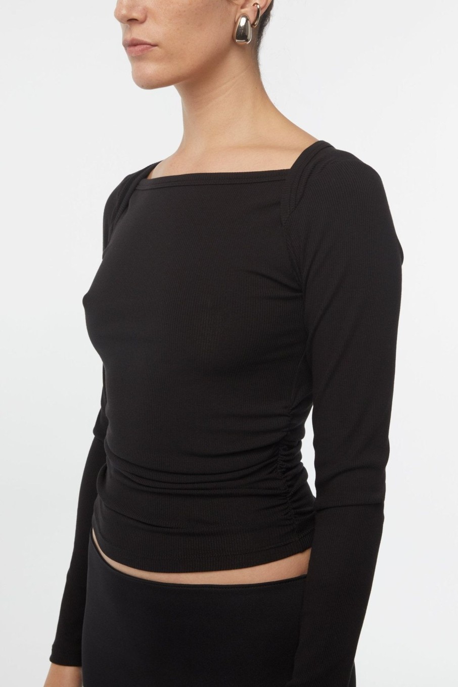 Tops The Line by K | Becks Long Sleeve Top Black