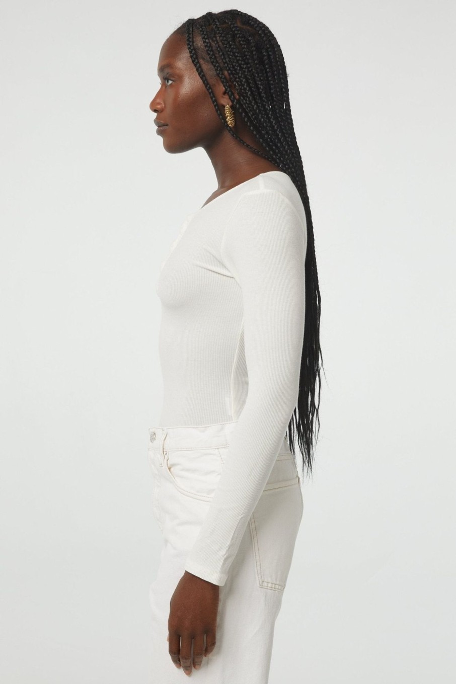 Bodysuits & Jumpsuits The Line by K | Evelyn Bodysuit White