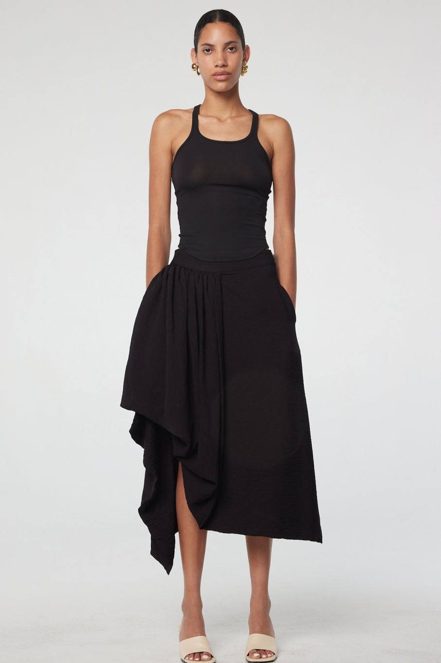 Bottoms The Line by K | Serafina Skirt Black