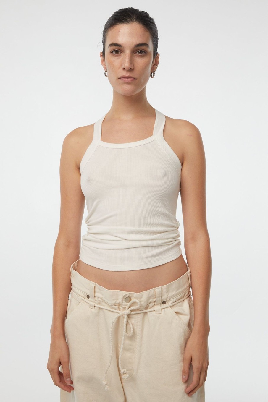 Tops The Line by K | Becks Tank Top White