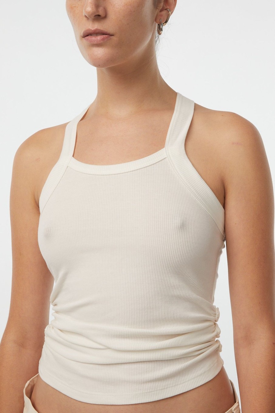 Tops The Line by K | Becks Tank Top White