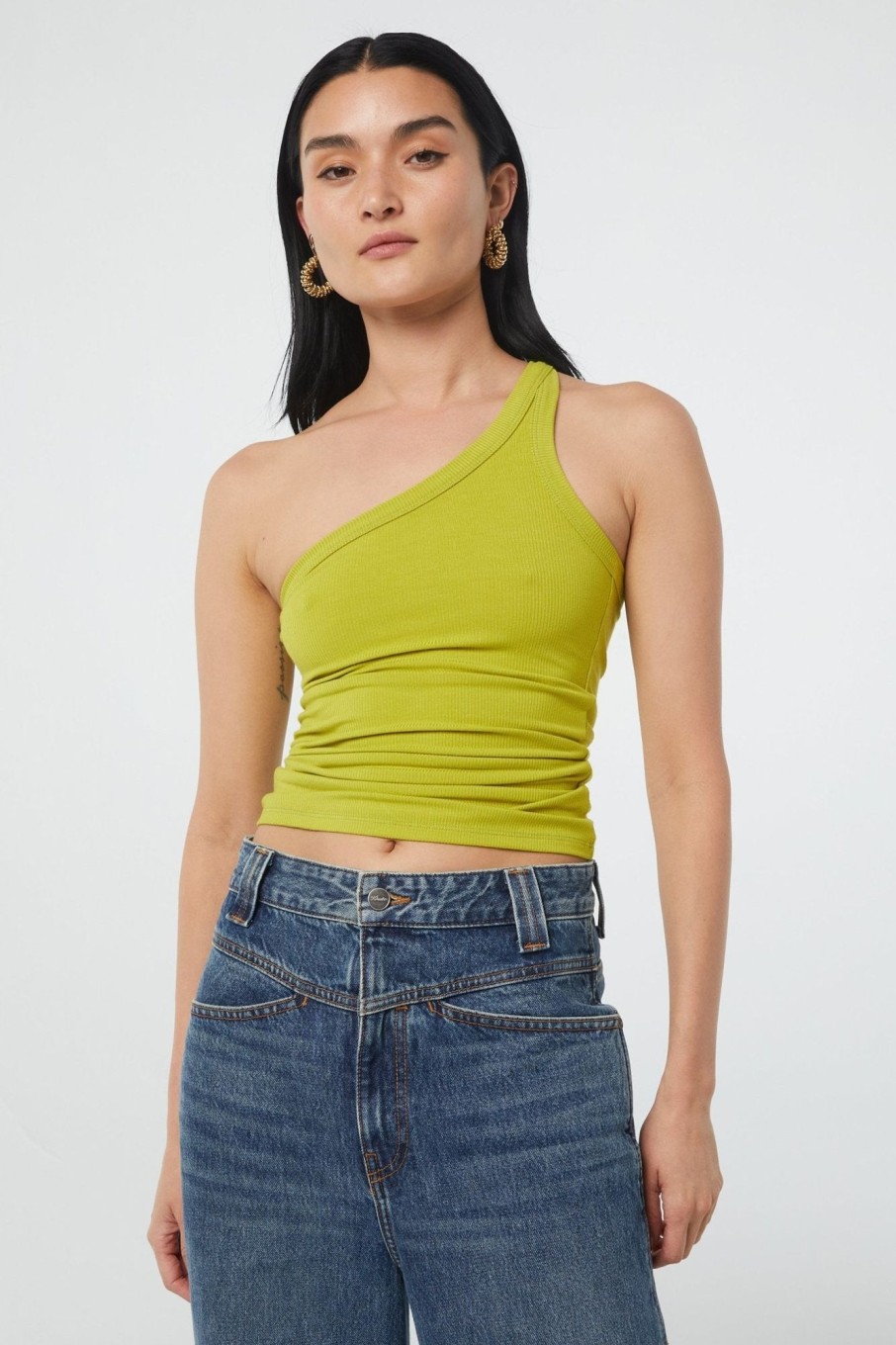 Tops The Line by K | Driss Tank Top Chartreuse