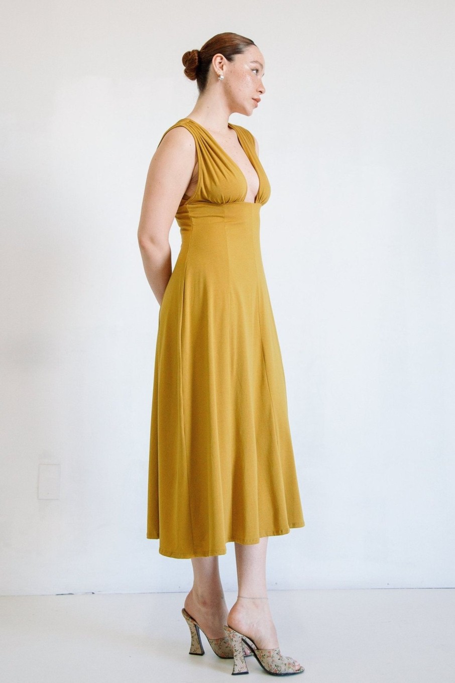 Dresses The Line by K | Elva Dress Ochre