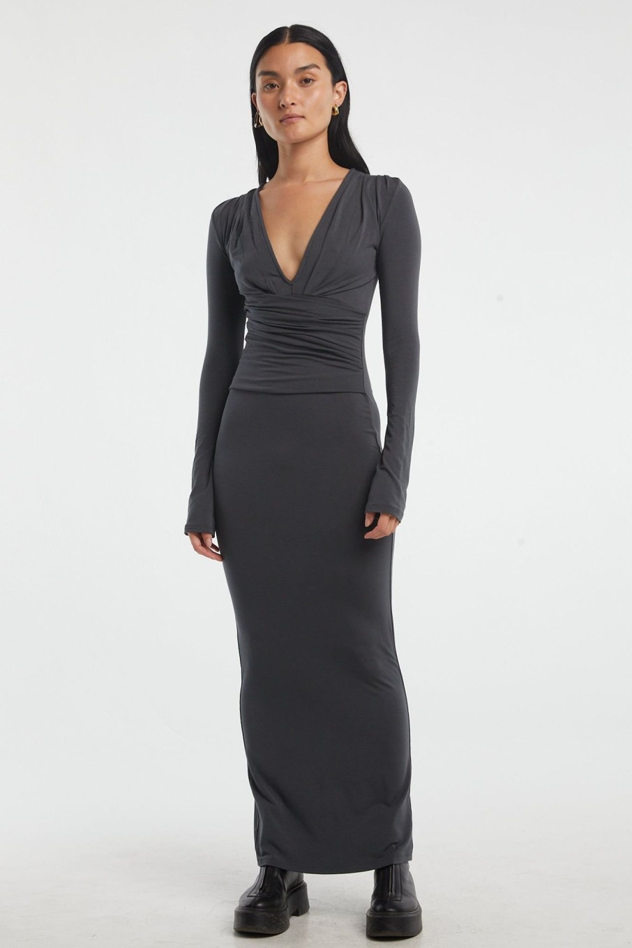 Dresses The Line by K | Calli Dress Deep Grey