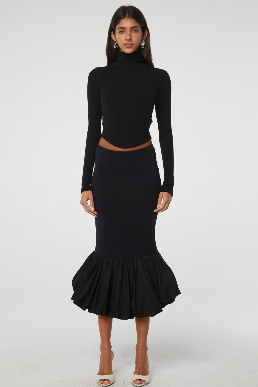 Bottoms The Line by K | Ren Skirt Black