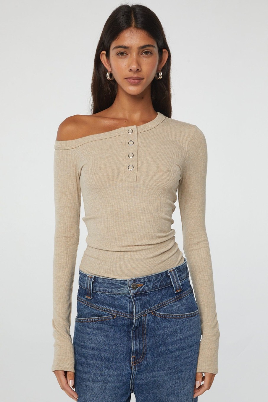 Tops The Line by K | Harley Top Beige Melange