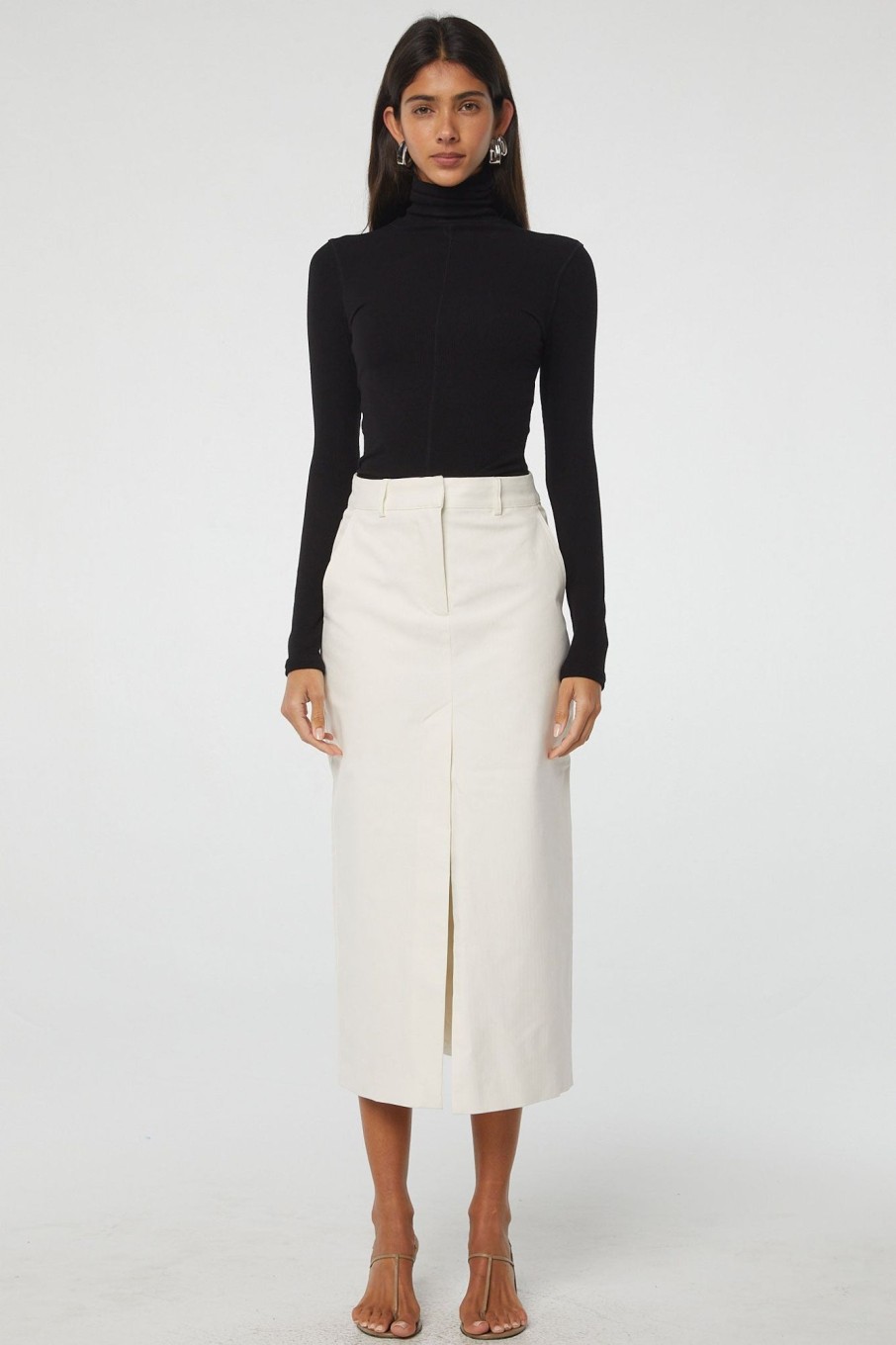 Bottoms The Line by K | Isabeau Skirt White