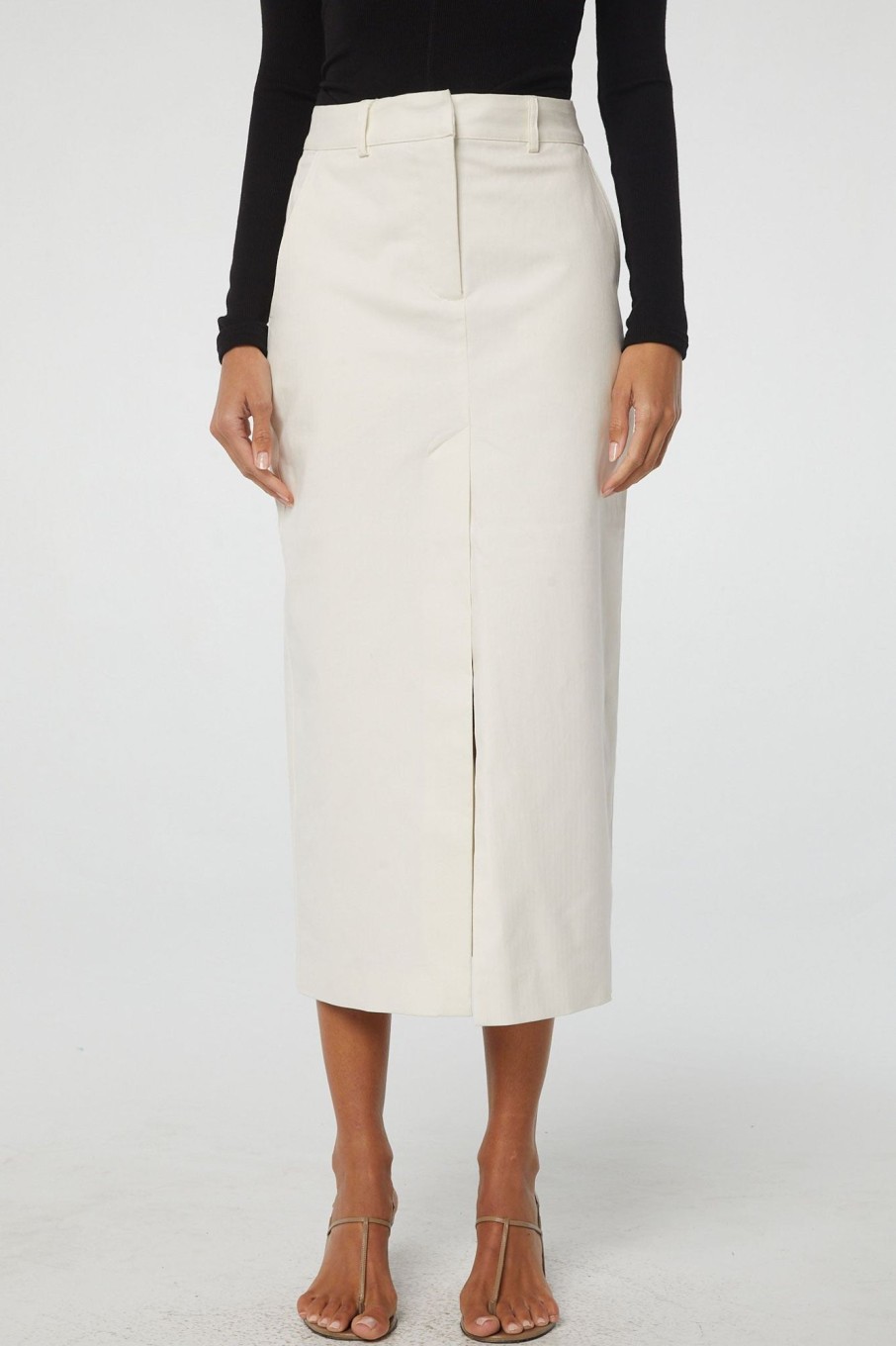 Bottoms The Line by K | Isabeau Skirt White