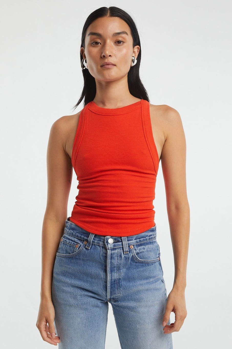 Tops The Line by K | Ximeno Tank Top Persimmon