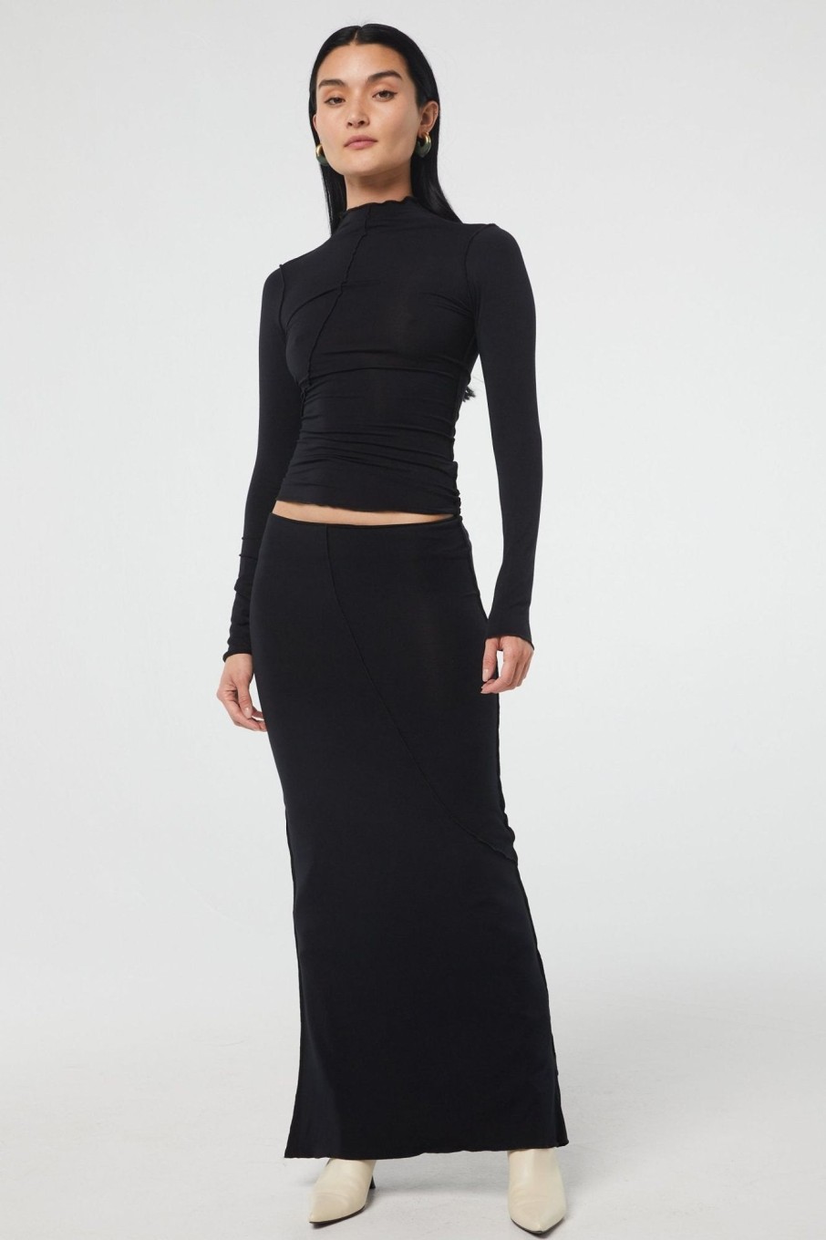 Bottoms The Line by K | Vana Skirt Black