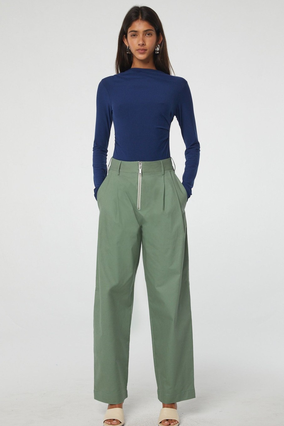 Bottoms The Line by K | Otto Pant Desert Green