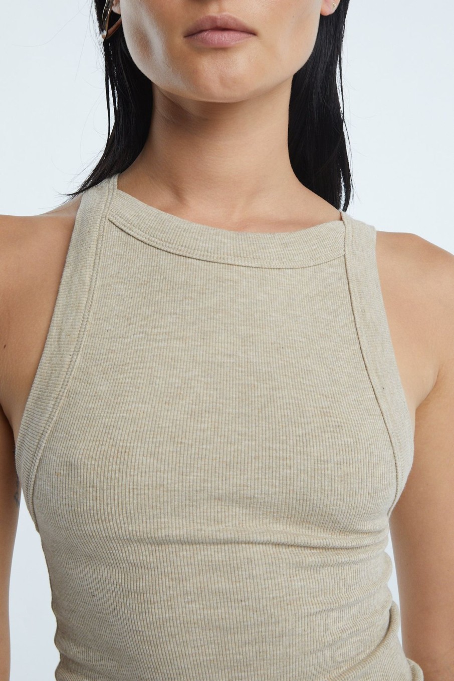 Tops The Line by K | Ximeno Tank Top Beige Melange