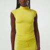 Tops The Line by K | Reese Mock Neck Top Electric Yellow