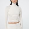 Tops The Line by K | Margaux Turtleneck Top Vanilla