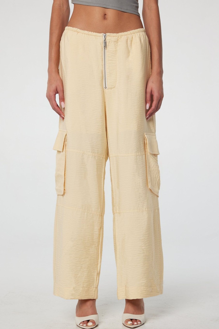 Bottoms The Line by K | Archie Cargo Pant Buttercream