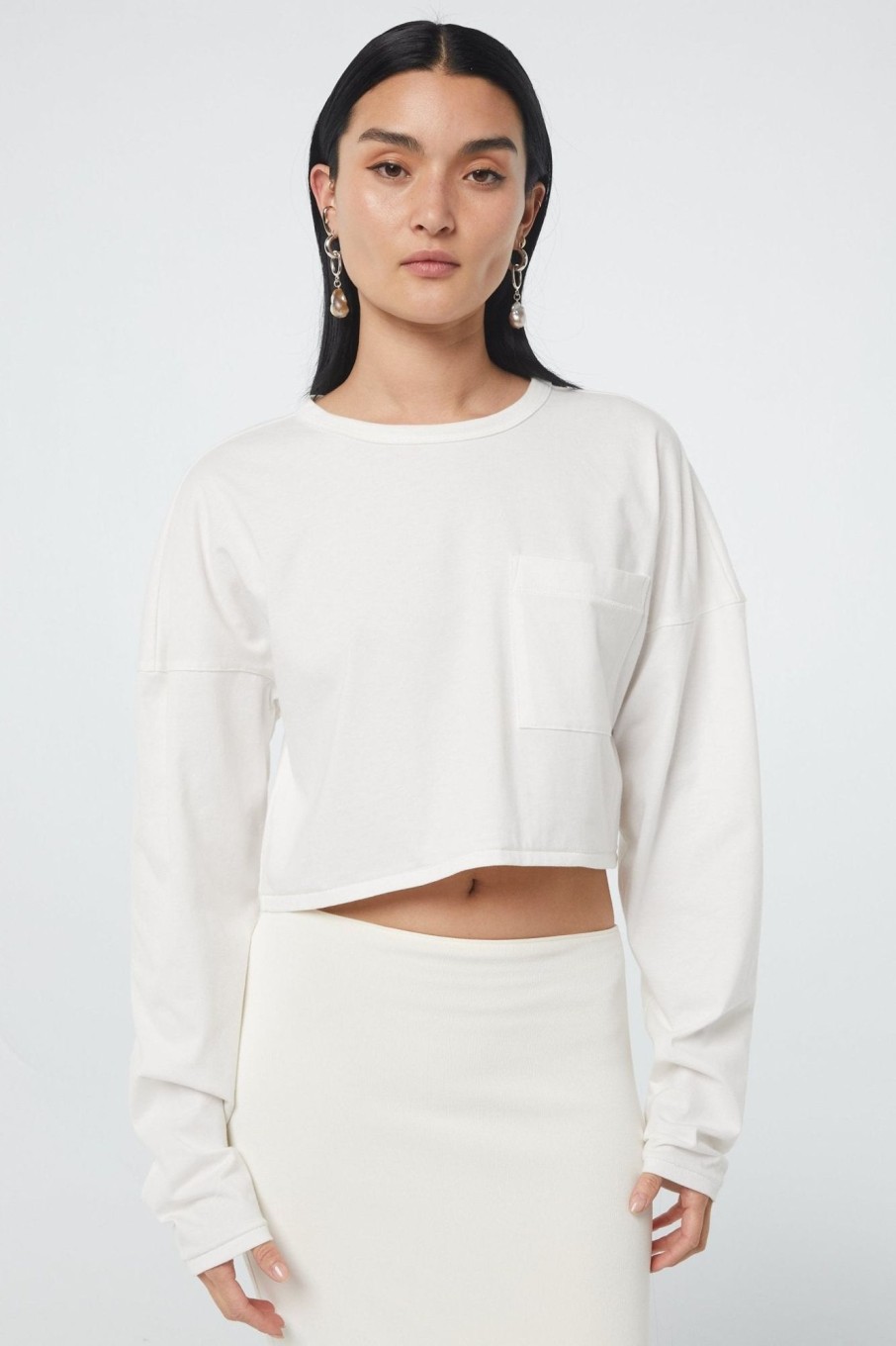 Tops The Line by K | Lowena T-Shirt White