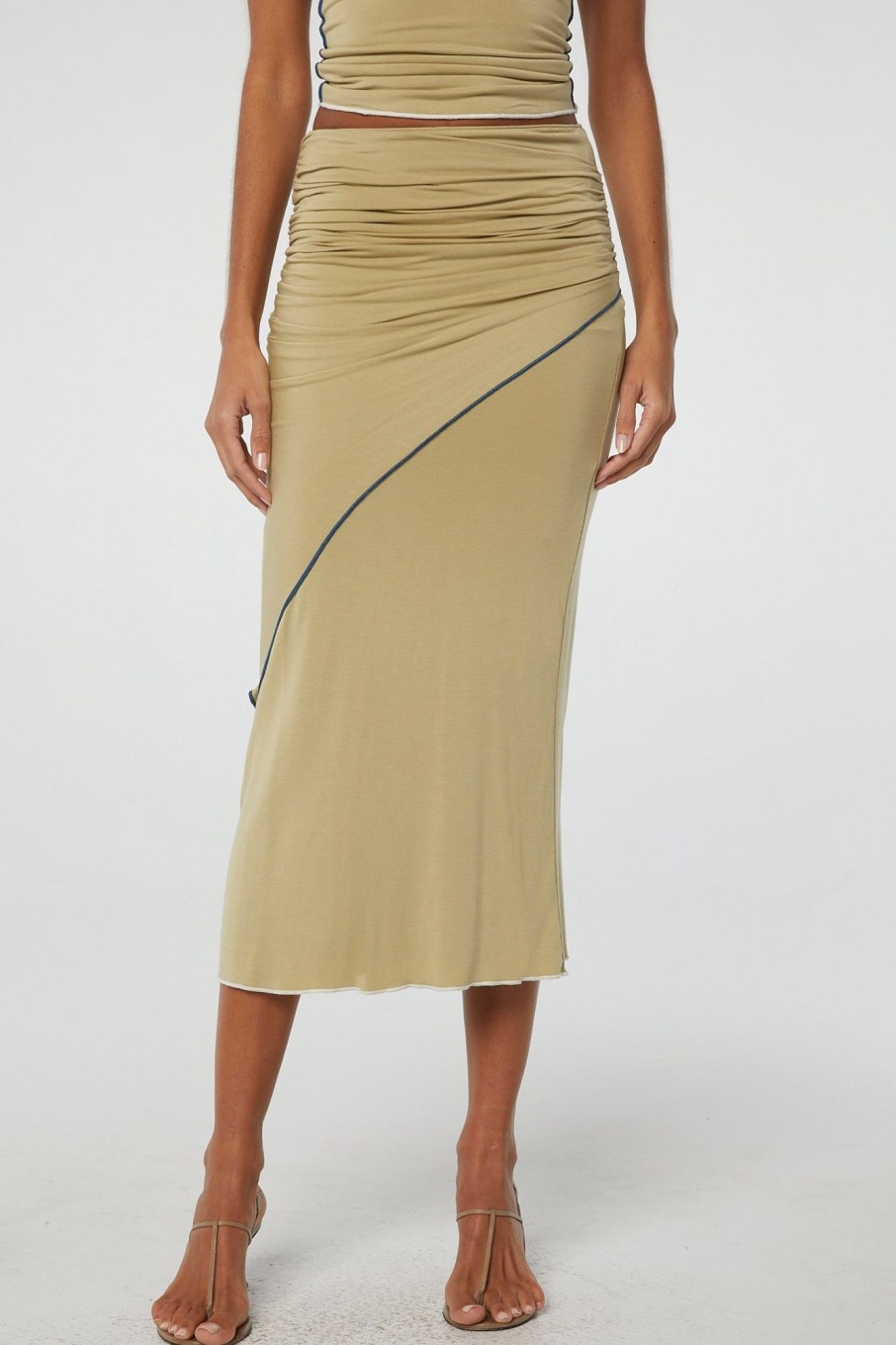 Bottoms The Line by K | Anita Skirt Khaki