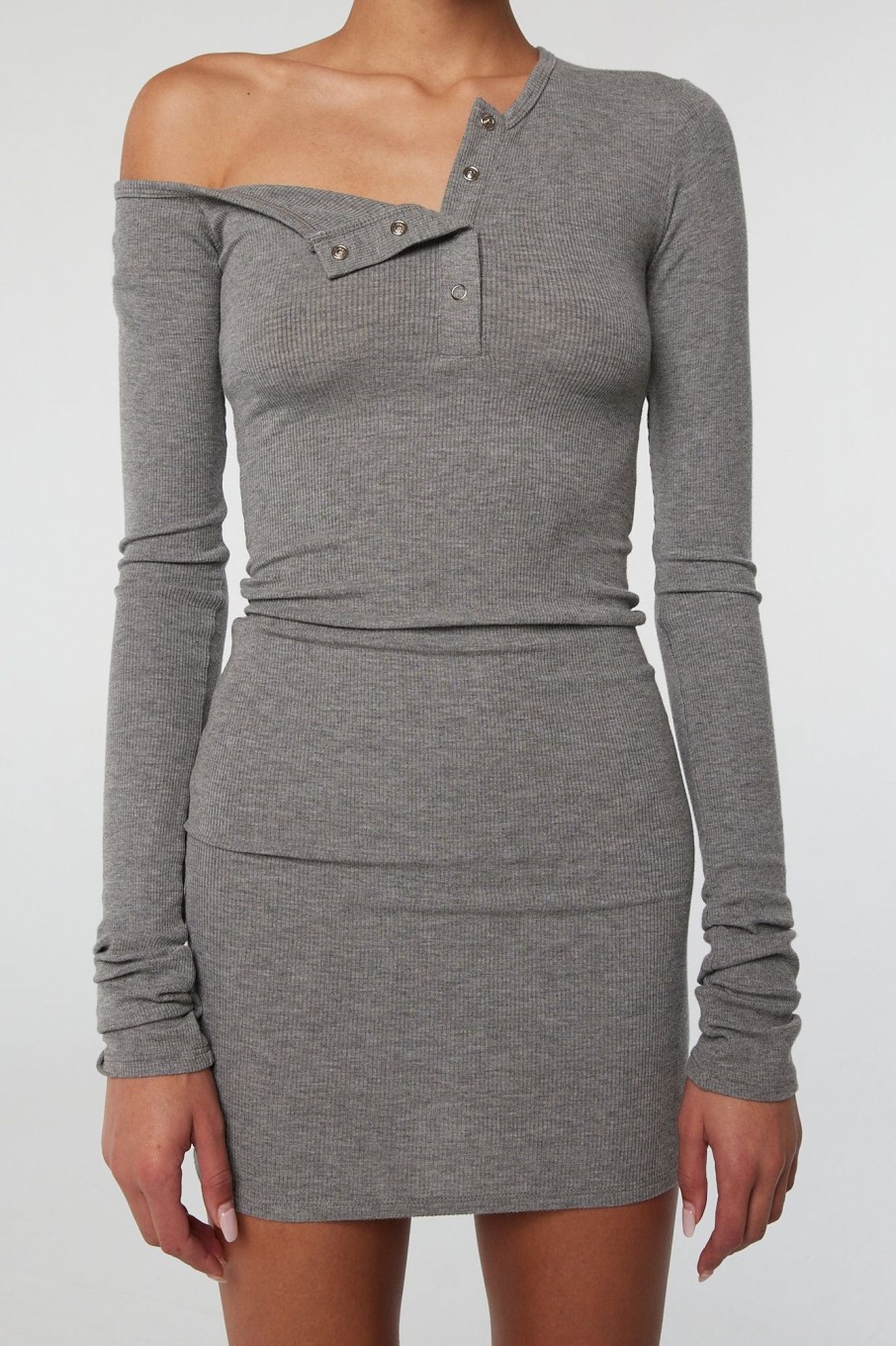 Dresses The Line by K | Rori Dress Heather Grey