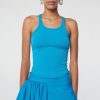 Tops The Line by K | Sophie Tank Top Electric Turquoise