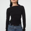 Tops The Line by K | Areli T-Shirt Black