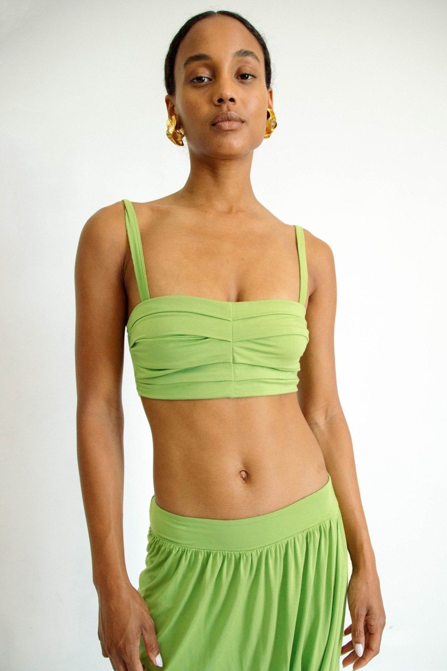 Tops The Line by K | Aletti Top Apple Green