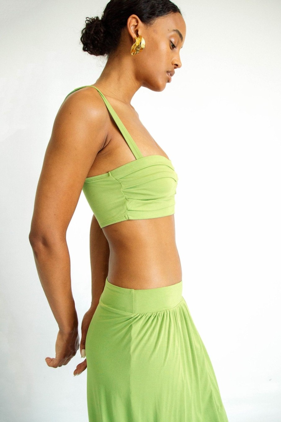 Tops The Line by K | Aletti Top Apple Green