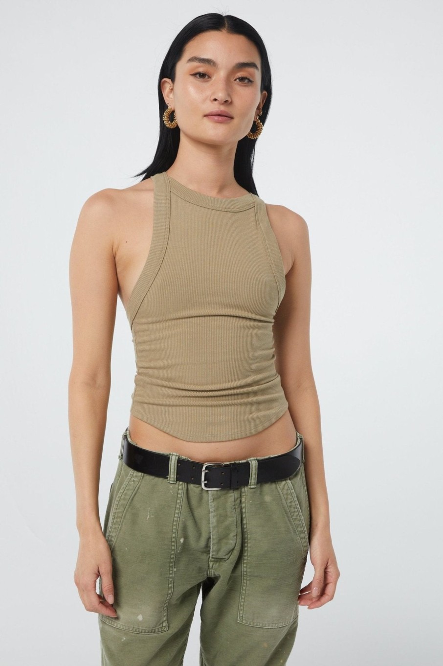 Tops The Line by K | Ximeno Tank Top Artichoke