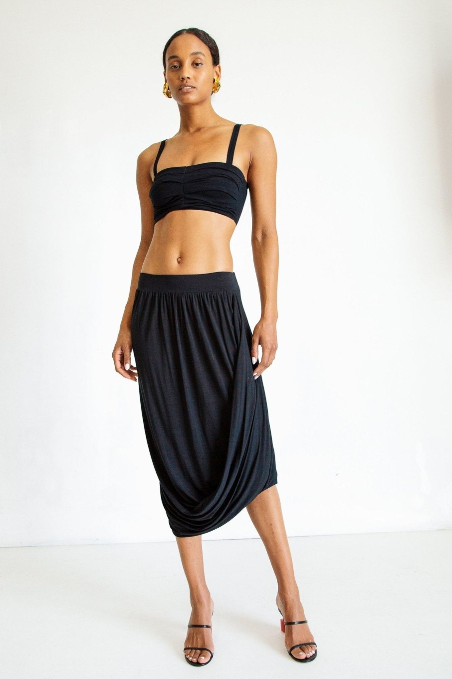 Bottoms The Line by K | Sander Skirt Black