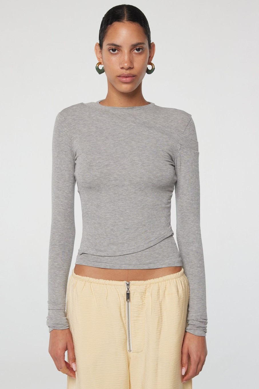 Tops The Line by K | Smythson Top Heather Grey