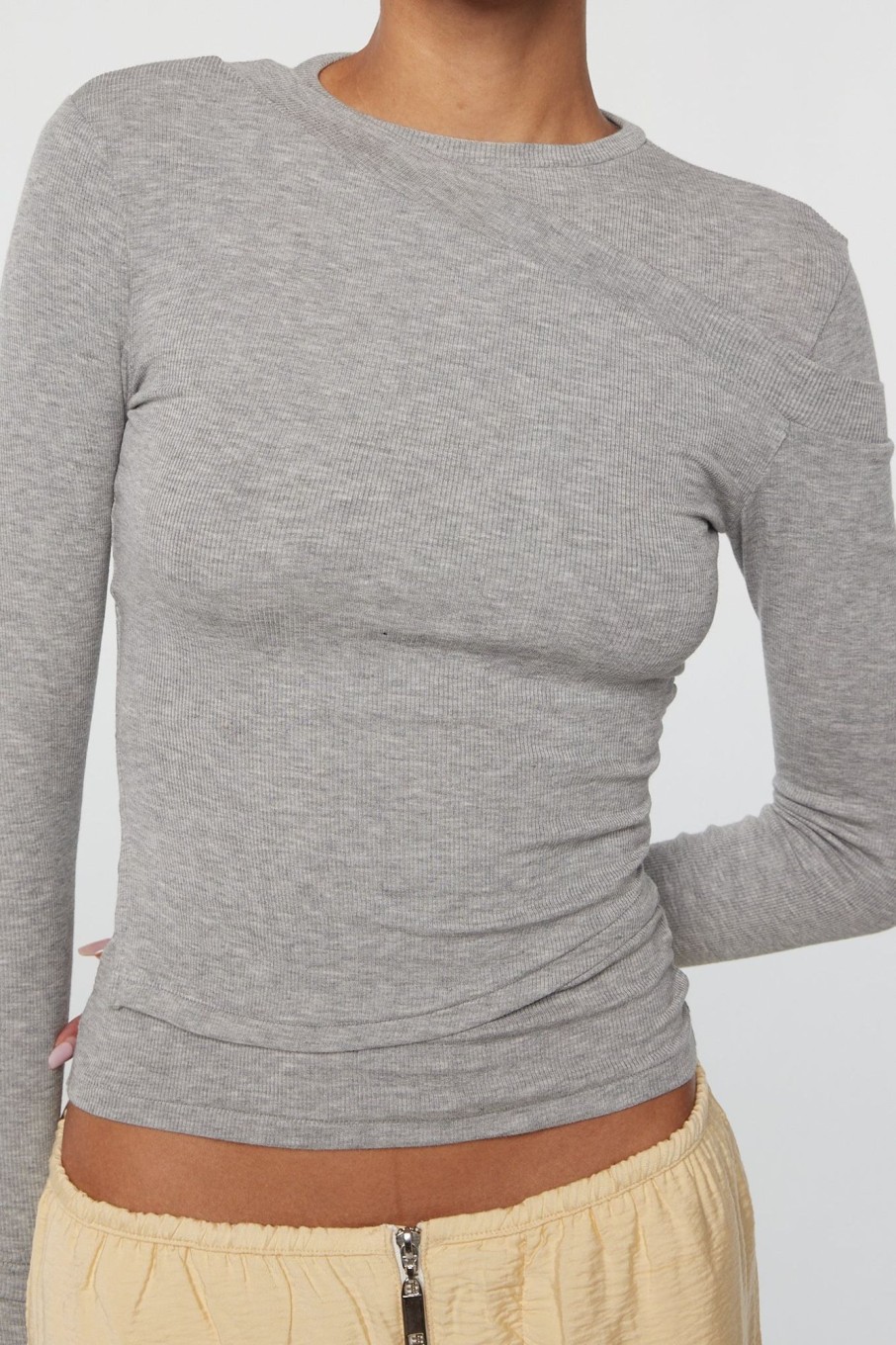 Tops The Line by K | Smythson Top Heather Grey