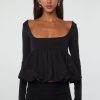 Tops The Line by K | Uwe Bubble Top Black