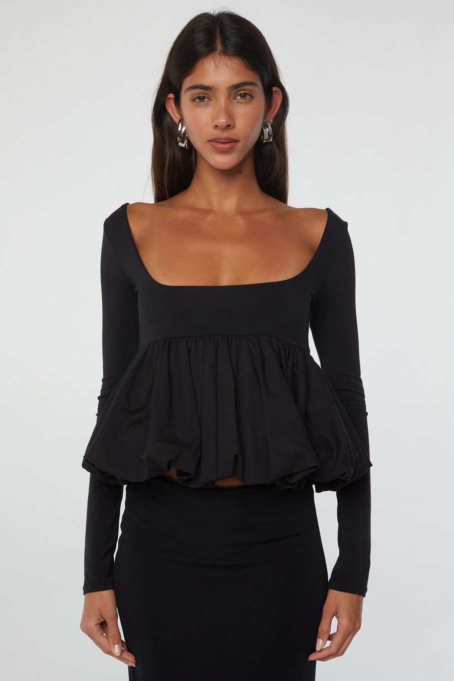 Tops The Line by K | Uwe Bubble Top Black