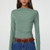 Tops The Line by K | Selma Long Sleeve Top Desert Green