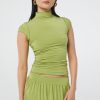 Tops The Line by K | Reese Mock Neck Top Apple Green