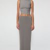 Bottoms The Line by K | Eiza Skirt Slate Grey