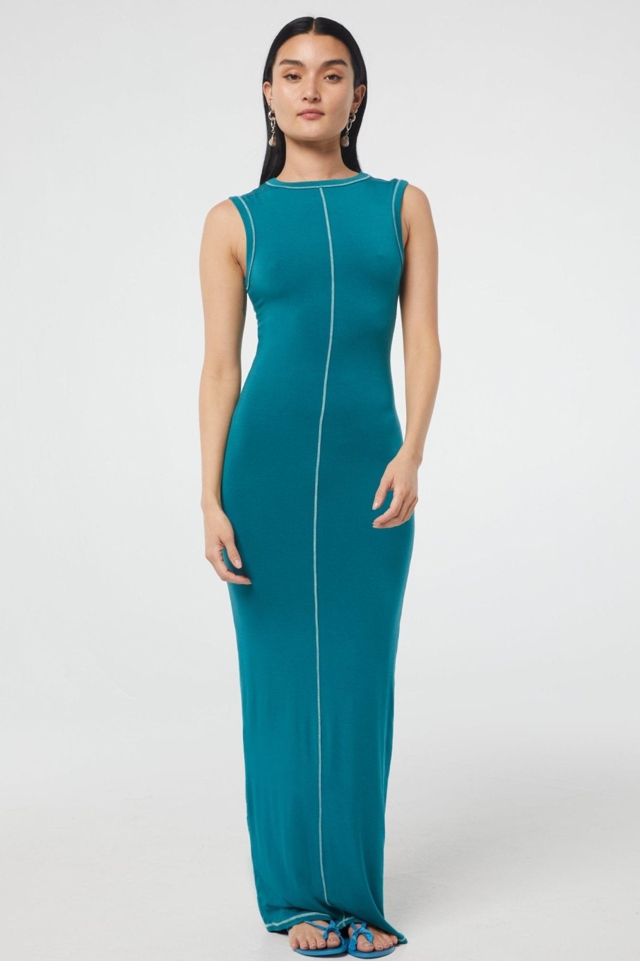 Dresses The Line by K | Inez Dress Marine Green