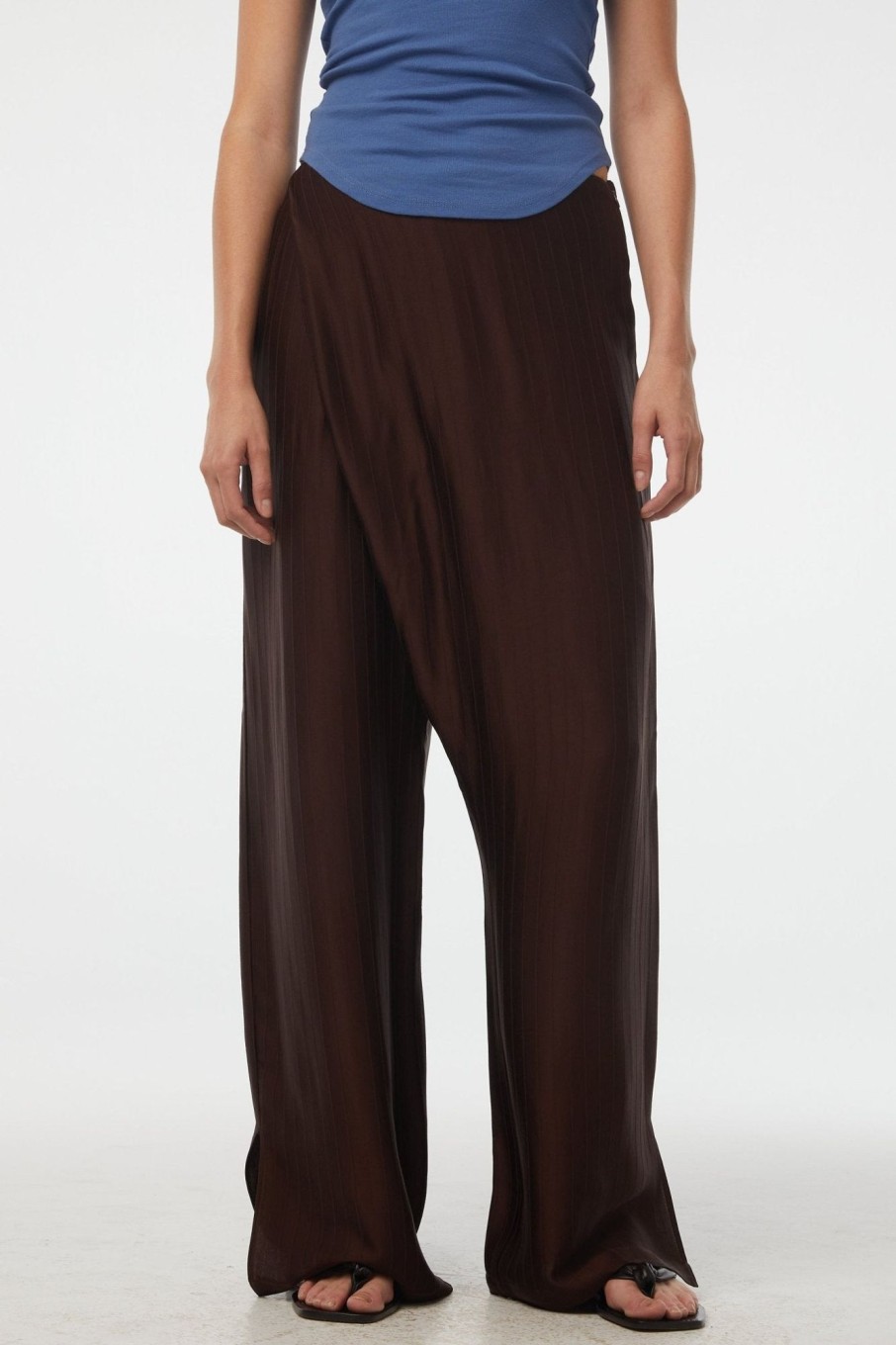 Bottoms The Line by K | Chimon Trouser Chocolate