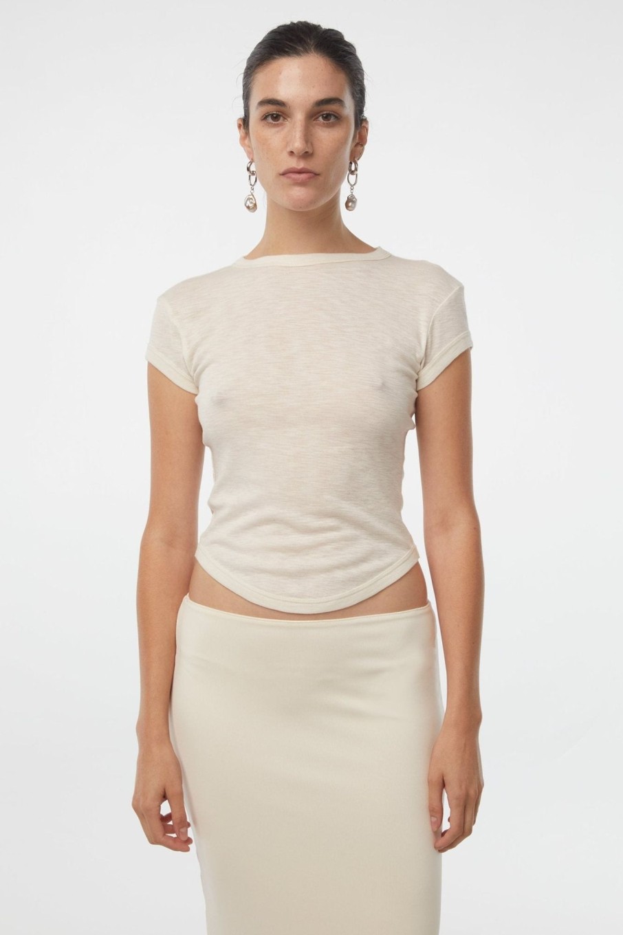 Tops The Line by K | Lavi T-Shirt Vanilla