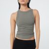 Tops The Line by K | Ximeno Tank Top Charcoal Grey