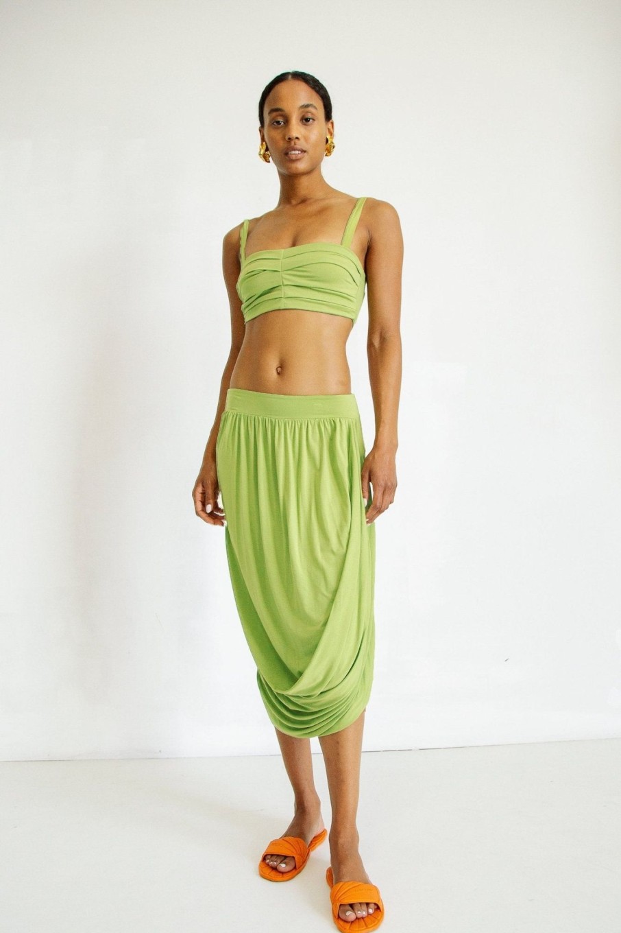 Bottoms The Line by K | Sander Skirt Apple Green